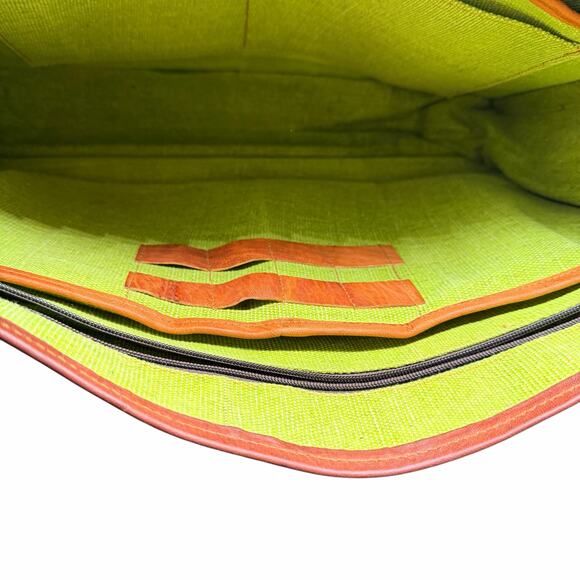 Handmade Brown Leather Messenger Bag Laptop Crossbody Satchel - Picture 15 of 16